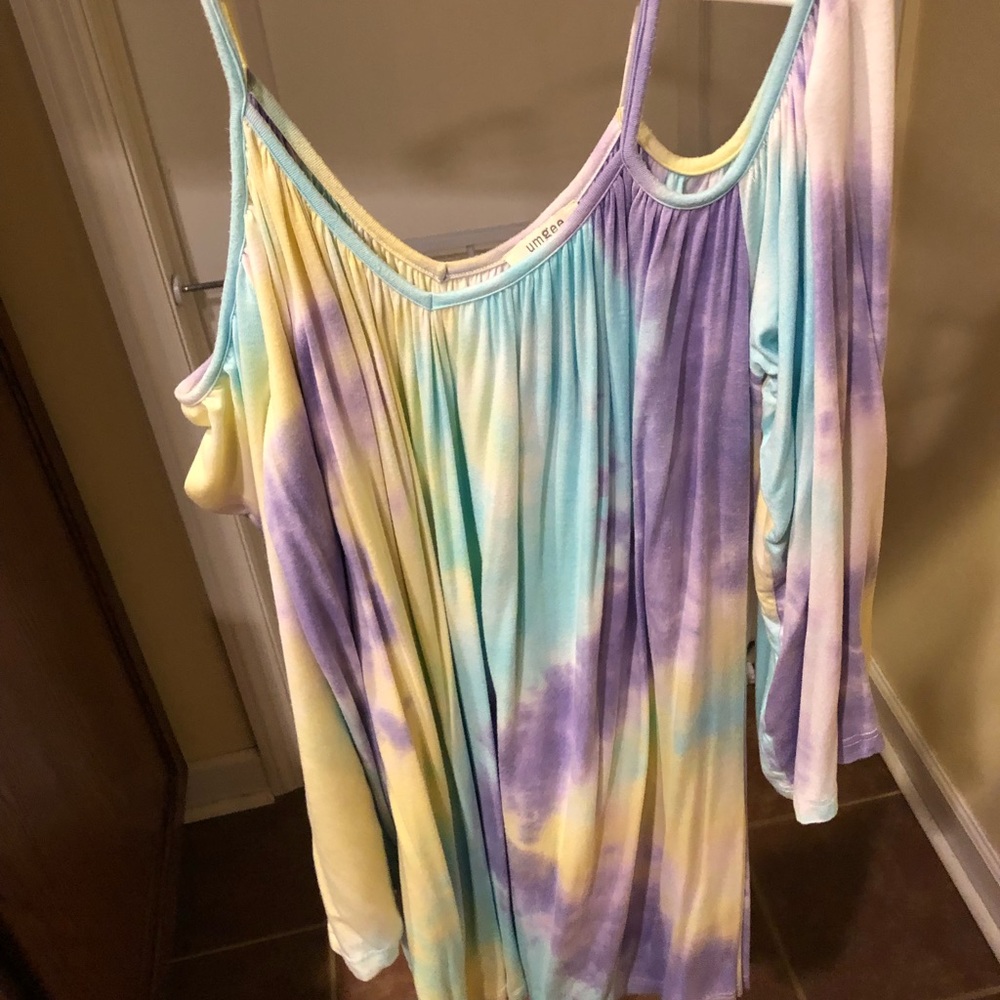 Umgee Cold Shoulder Dress